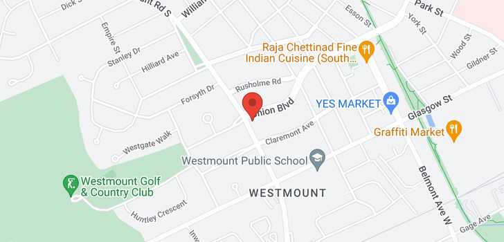 map of 7 -  20 Westmount Road W